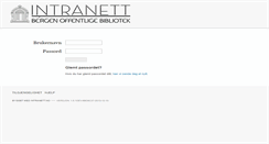 Desktop Screenshot of bergenbibliotek.intranett.no